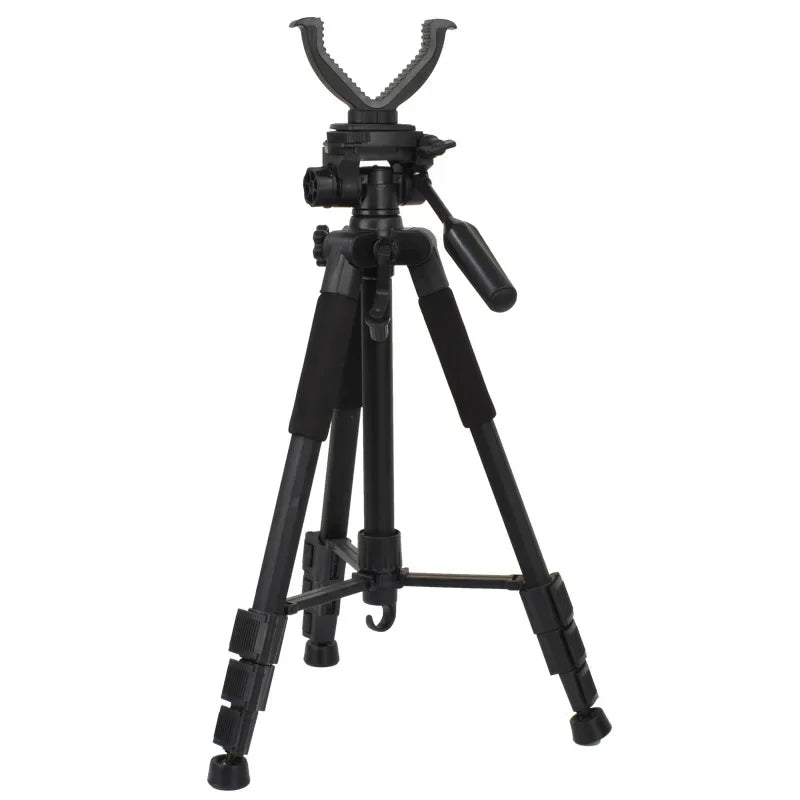 Outdoor Hunting Tripod Durable Adjustable Height Hunting Stand Aluminum V-Yoke Shooting Rack Multifunctio Hunting Safe Accessory