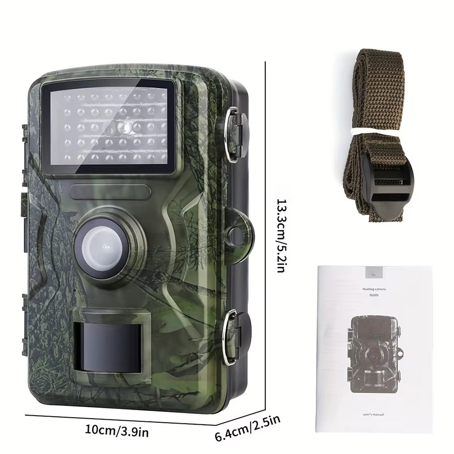 Hunting Camera with 32G Memory Card Hunting Machine Field Hunting HD Camera Suitable for Outdoor Camping Security Monitoring