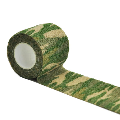 Camouflage Elastic Wrap Tape Hunt Disguise Elastoplast Self Adhesive Sports Protector Knee Finger Ankle Athletic Bandage