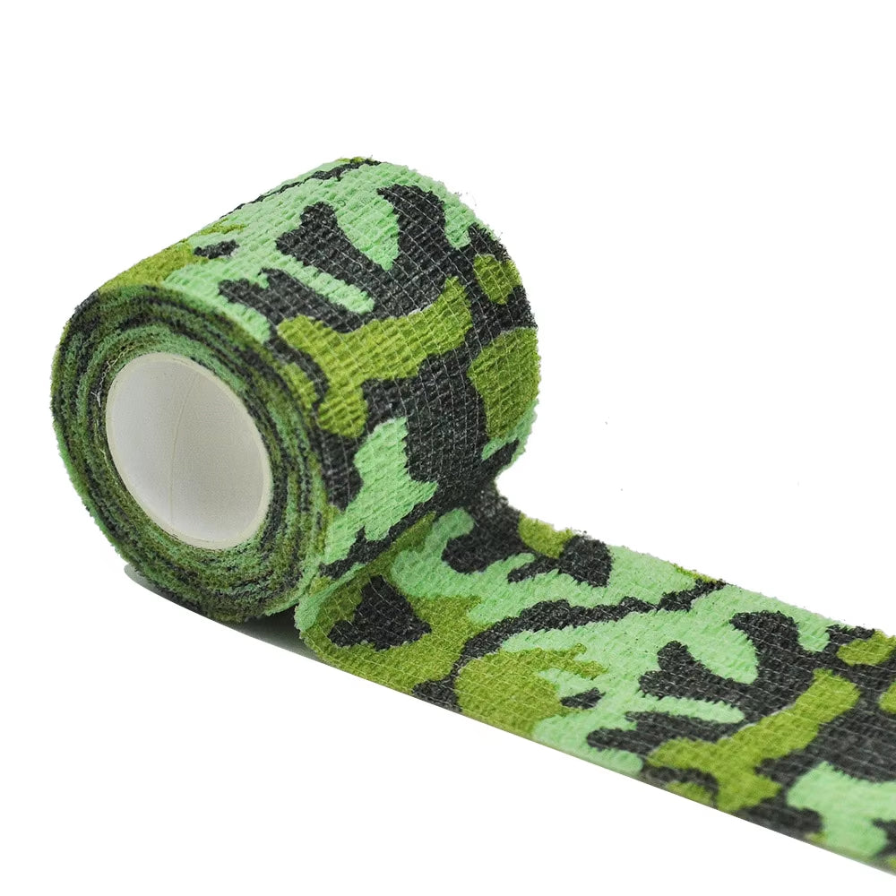 Camouflage Elastic Wrap Tape Hunt Disguise Elastoplast Self Adhesive Sports Protector Knee Finger Ankle Athletic Bandage