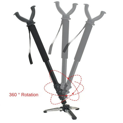 Outdoor Hunting Tripod Durable Adjustable Height Hunting Stand Aluminum V-Yoke Shooting Rack Multifunctio Hunting Safe Accessory