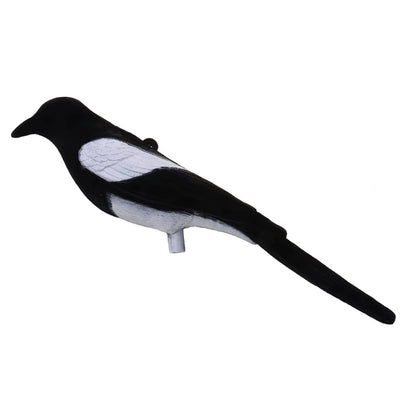 Plastic Flocked Magpie Decoy Bait Shooting Trap Decoying Gardne Farm Animal Statue Figurine Hunting Decoy Bird