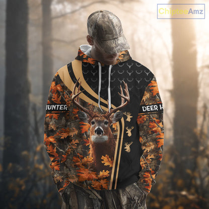 Custom Camo 3D Animal Deer Hunting Shirt Best Hunting Clothes for Season NHT67