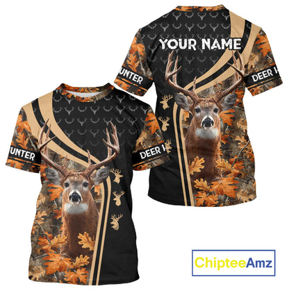 Custom Camo 3D Animal Deer Hunting Shirt Best Hunting Clothes for Season NHT67