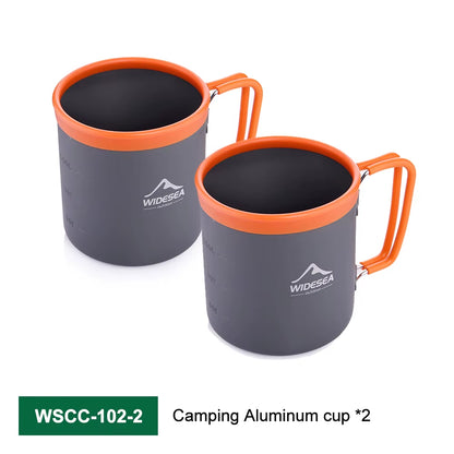 Camping Coffee Cookware Set Outdoor Tableware Equipment Tea Mug Coffee Filter Cup Picnic Cauldron Tourism