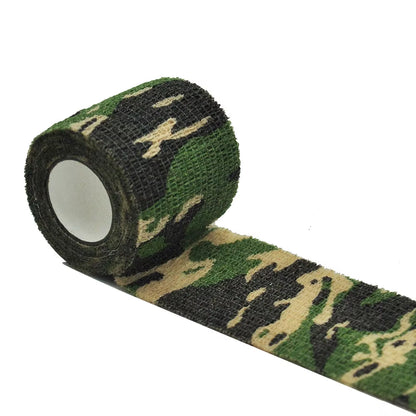 Camouflage Elastic Wrap Tape Hunt Disguise Elastoplast Self Adhesive Sports Protector Knee Finger Ankle Athletic Bandage