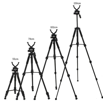 Outdoor Hunting Tripod Durable Adjustable Height Hunting Stand Aluminum V-Yoke Shooting Rack Multifunctio Hunting Safe Accessory