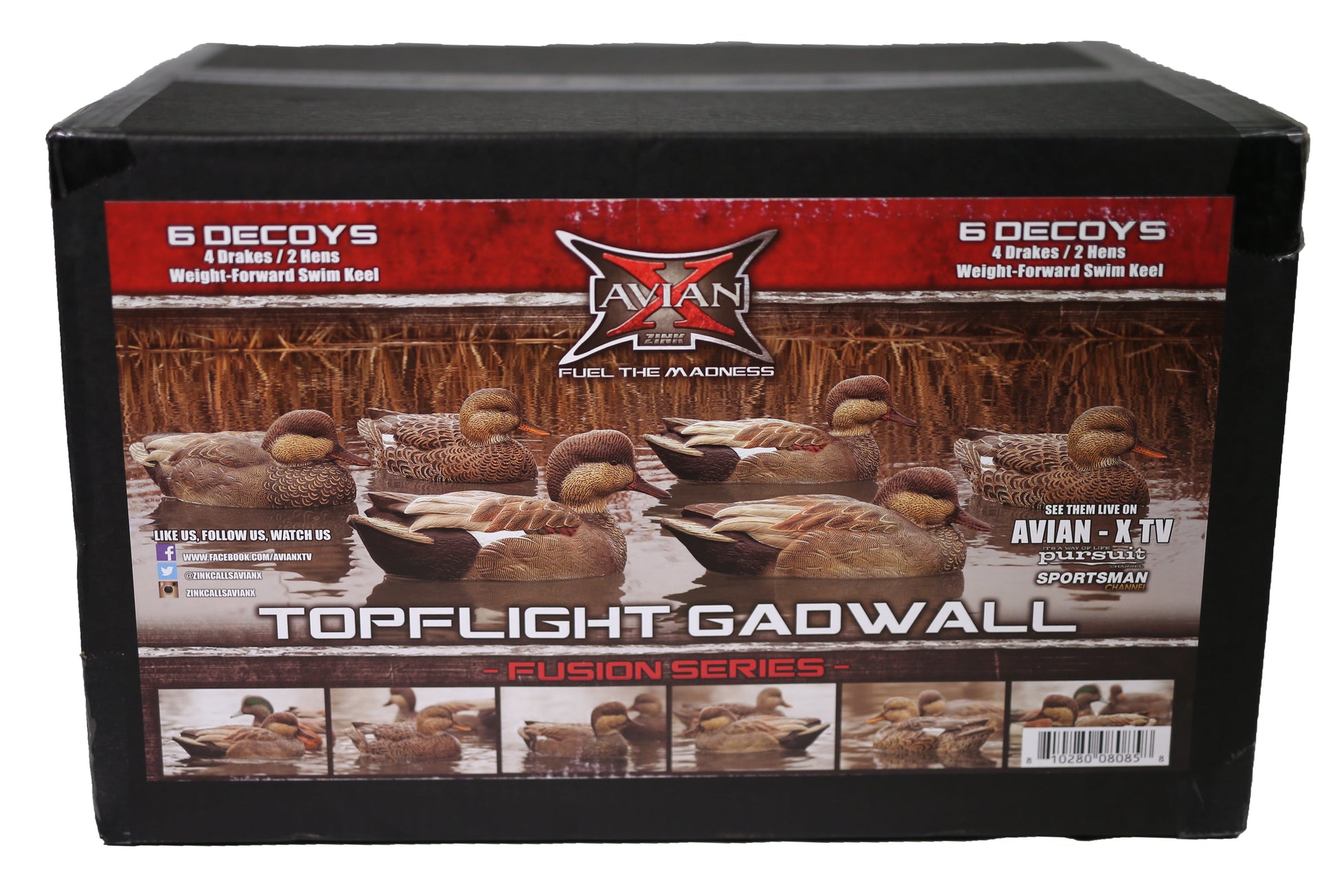 Avian X Topflight Gadwall Decoys Perfectly Replicated Late Season Gray Ducks, Weight Forward Swim Keel, Realistic Movement