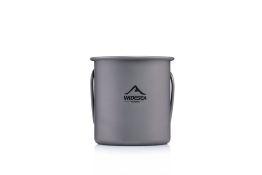 Camping Mug Titanium Cup Tourist Tableware Picnic Utensils Outdoor Kitchen Equipment Travel Cooking Set Cookware Hiking