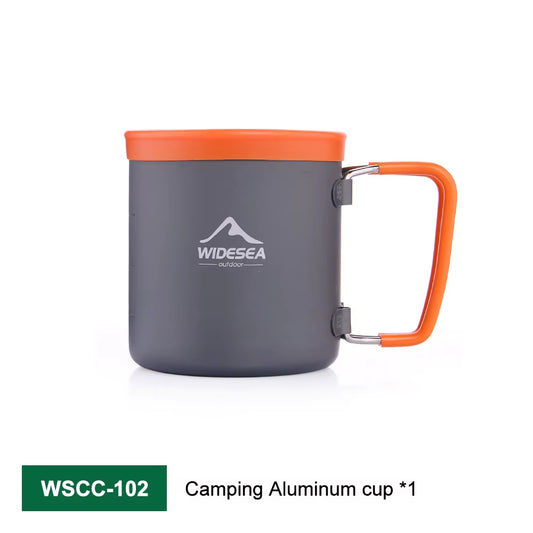 Camping Coffee Cookware Set Outdoor Tableware Equipment Tea Mug Coffee Filter Cup Picnic Cauldron Tourism