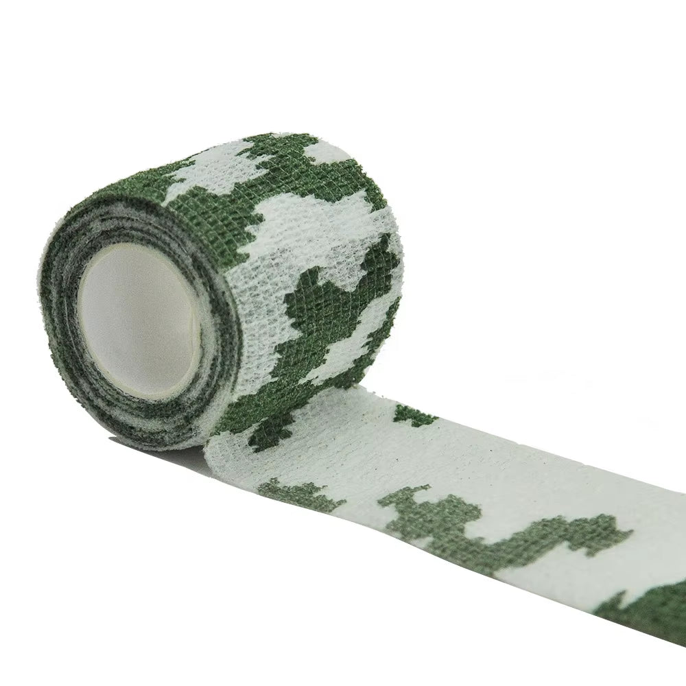 Camouflage Elastic Wrap Tape Hunt Disguise Elastoplast Self Adhesive Sports Protector Knee Finger Ankle Athletic Bandage