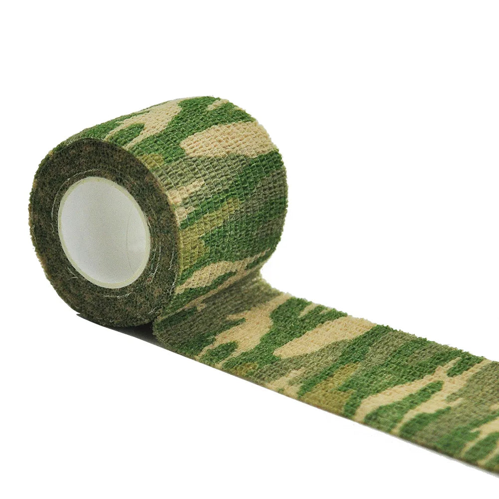 Camouflage Elastic Wrap Tape Hunt Disguise Elastoplast Self Adhesive Sports Protector Knee Finger Ankle Athletic Bandage
