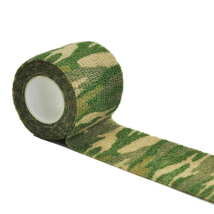 Camouflage Elastic Wrap Tape Hunt Disguise Elastoplast Self Adhesive Sports Protector Knee Finger Ankle Athletic Bandage