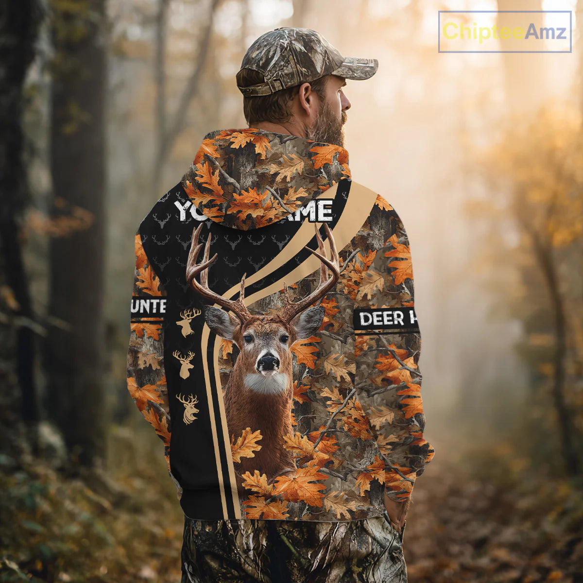 Custom Camo 3D Animal Deer Hunting Shirt Best Hunting Clothes for Season NHT67