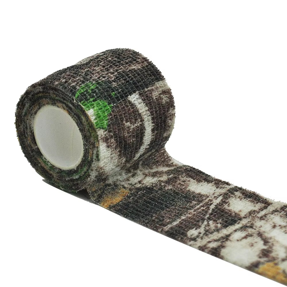 Camouflage Elastic Wrap Tape Hunt Disguise Elastoplast Self Adhesive Sports Protector Knee Finger Ankle Athletic Bandage