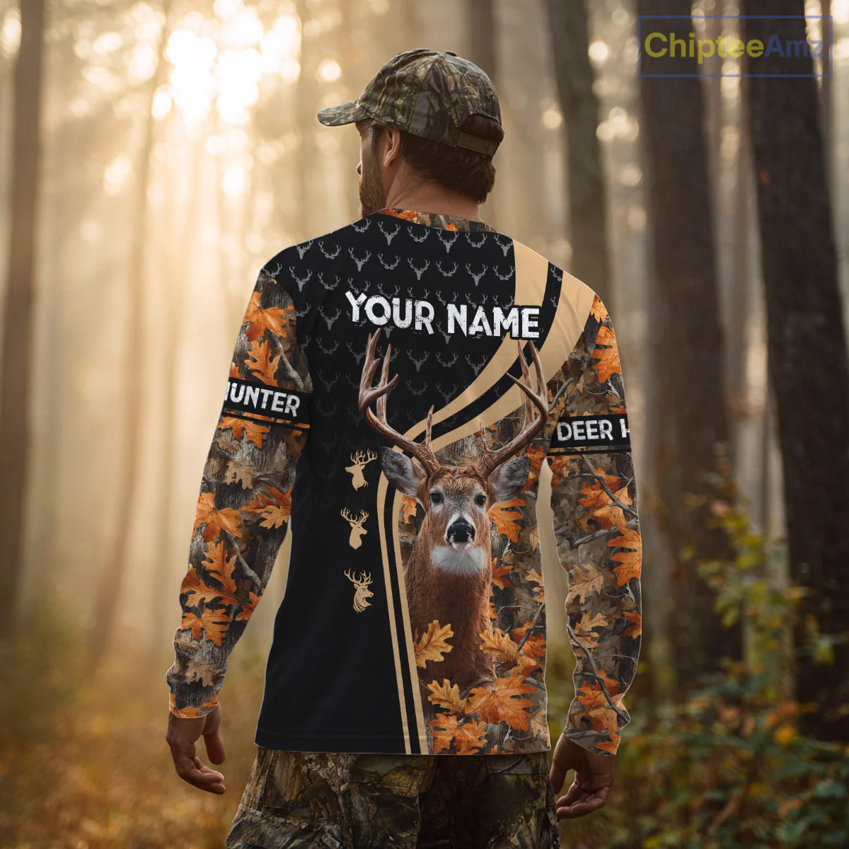 Custom Camo 3D Animal Deer Hunting Shirt Best Hunting Clothes for Season NHT67